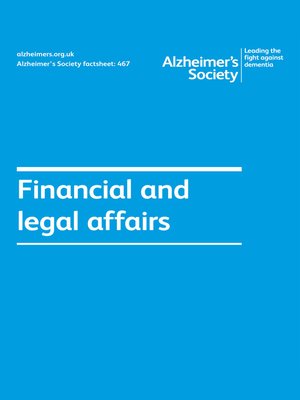cover image of Alzheimer's Society factsheet 467